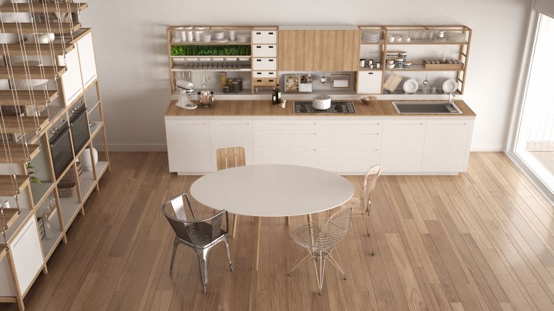 Kitchen Wood Floor Setup