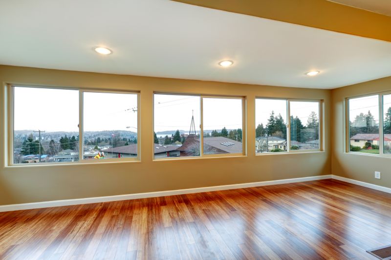 Living Room with New Hardwood Floors